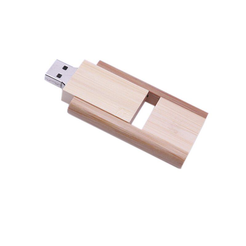 Unidad flash usb giratoria de madera, Pendrive de 128gb, 4gb, 8gb, 16gb, 32gb, 64gb, regalos personalizados, usb 2,0