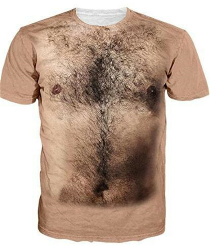 T-shirt manches courtes col rond homme, estival et humoristique, grande taille 5XL