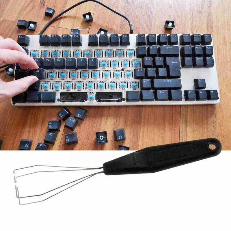 คีย์บอร์ด Key Keycap Puller Remover ขนสตีลสต็อกฝุ่น Starter ทำความสะอาดแป้นพิมพ์คีย์บอร์ด Aid W2M4