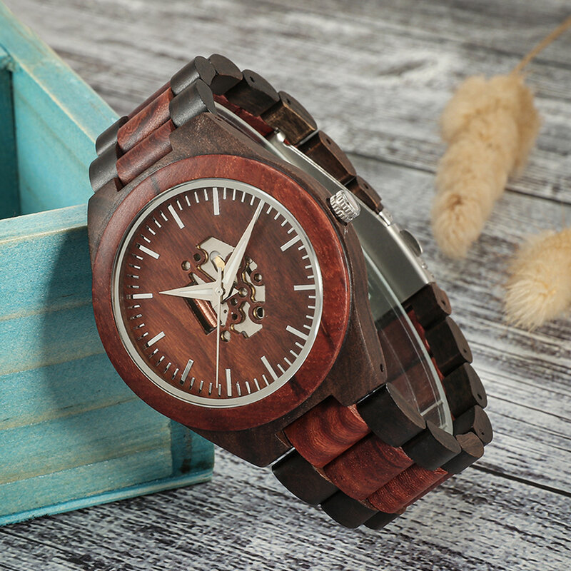 Shifenmei رجل ساعة فاخرة خشب من علامة تجارية ساعة رجال الأعمال الرياضة ساعات خشبية ساعة اليد الكوارتز الرجال ساعة erkek كول ساتي