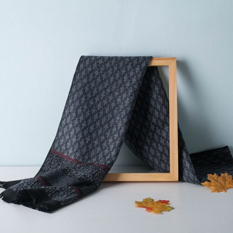 Foulard de luxe en cachemire pour homme, écharpe chaude, châle, collection hiver 2021