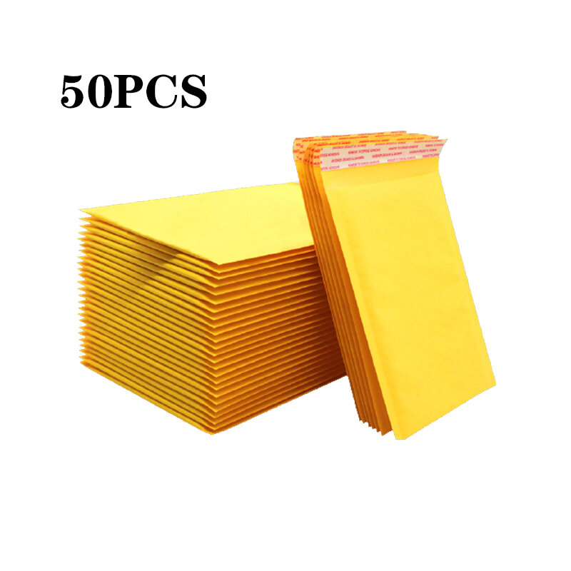 50 Kraft Paper Bubble Envelopes Transport Envelopes Self-Sealing Envelopes With Bubbles Shockproof Envelopes