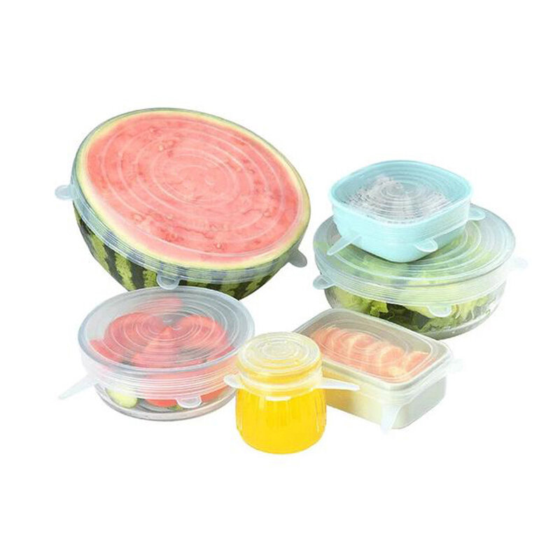 식품 등급 실리콘 뚜껑 신선 유지 뚜껑 주방 용품 봉인 된 그릇 뚜껑 주방 신선 유지