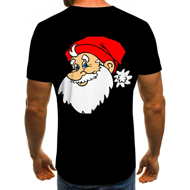 Kaus Natal Baju Tahun Baru 2021 Kaus 3D Pria dan Wanita Terbaru Santa
