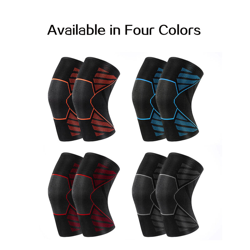 WorthWhile 1 PC Elastic Knee Pads Sports Gym Fitness Gear Nylon  Kneepad Brace Running Basketball Protector Volleyball Support