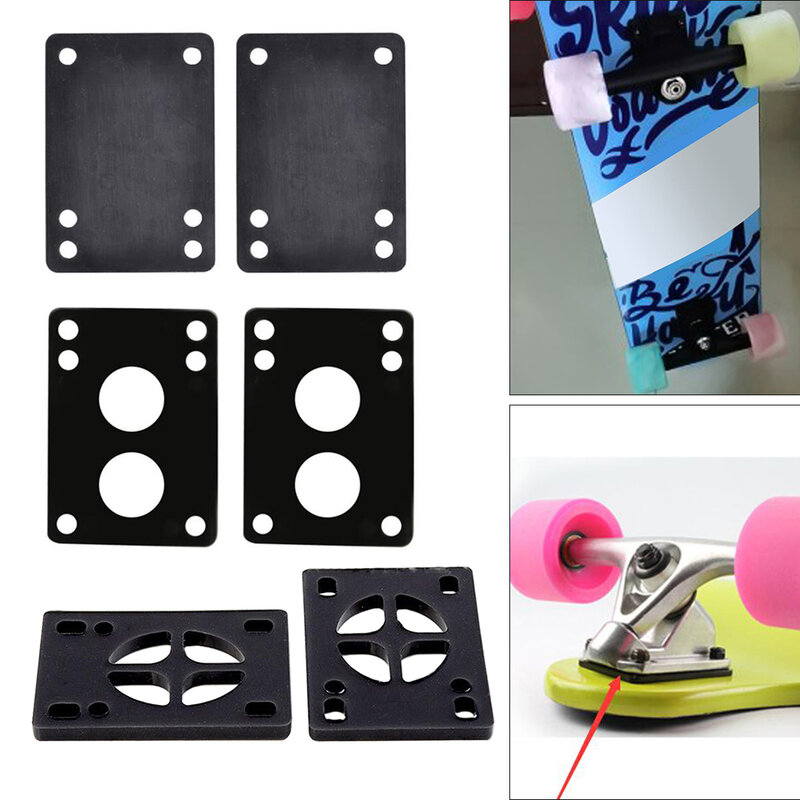 2 pezzi Ruer Longoard skateboard Riser pad Shock pad 3mm 6mm mancanza