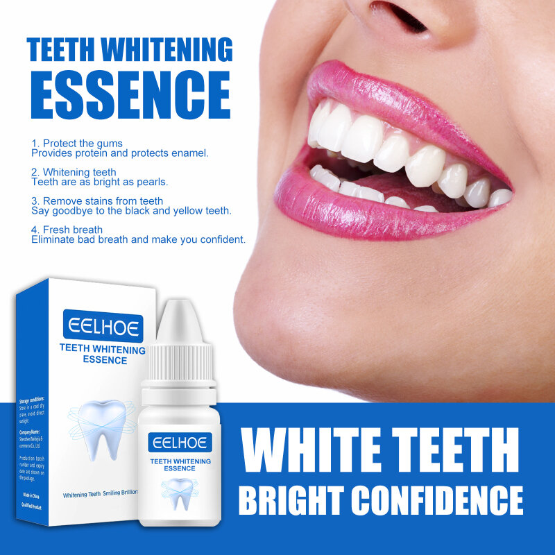 Eelhoe Teeth Whitening Powder ทำความสะอาดช่องปากฟันขาวลบคราบจุลินทรีย์สด Breath Oral สุขอนามัย TSLM1