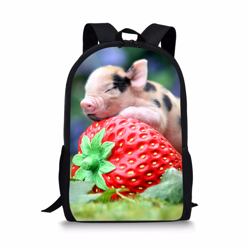 Детский модный рюкзак с рисунком маленьких поросят, детская школьная сумка, школьные сумки с милыми животными для малышей, женские рюкзаки