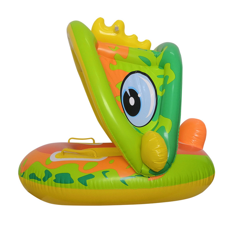 ใหม่เด็กแหวนว่ายน้ำเด็ก Inflatable Float เรือความปลอดภัยแขนบังแดดบังแดด Unicorn ไดโนเสาร์เด็กฤดูร้อนสระ...