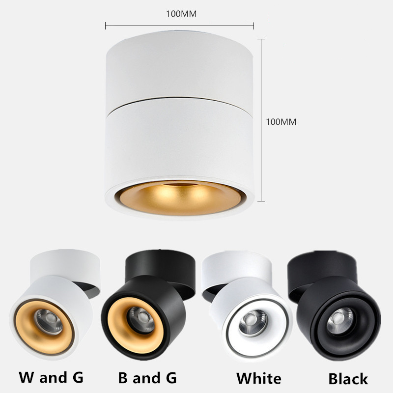 مصباح سقف LED ، إضاءة ساقطة 7 واط ، 12 واط ، 15 واط ، تركيب على سطح الحمام ، مثالي للمطبخ أو غرفة المعيشة.