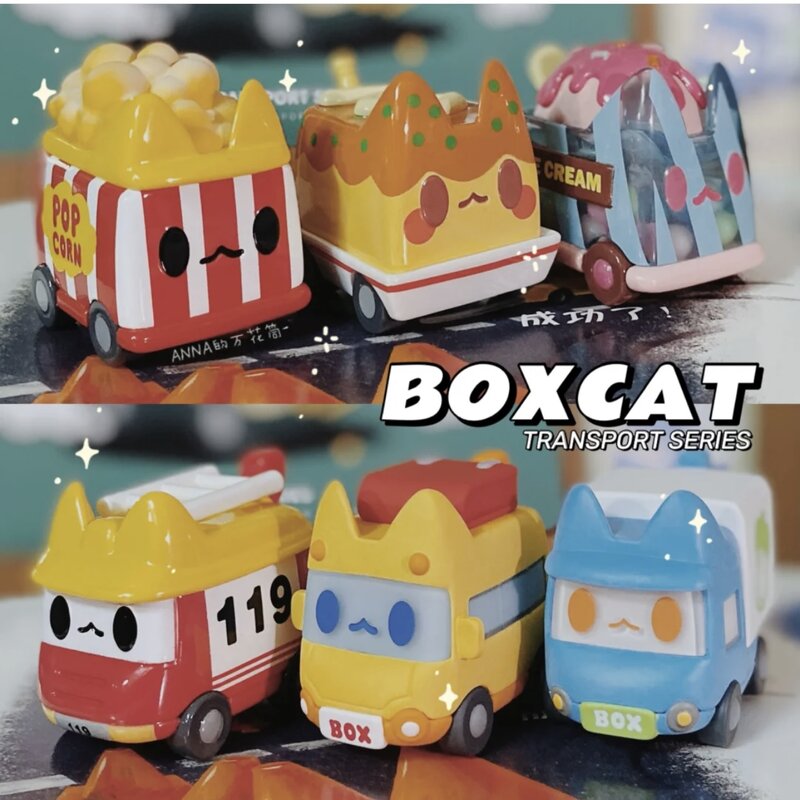 Hadiah Pacar Asli Mencari Unicorn BOXCAT Roti Kucing Minuman Manis Seri Kotak Buta Lucu Trendi Dekorasi Boneka