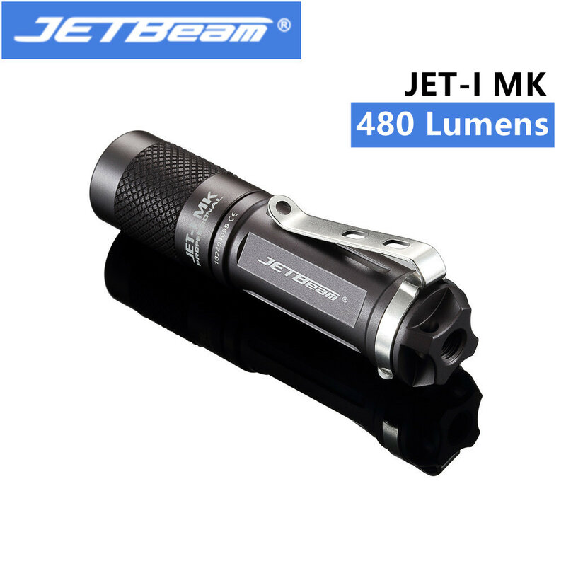 JETbeam JET-I MK XP G2 LED 480 Lumen Mini Portabel Tahan Air AA Senter Gantungan Kunci Cahaya