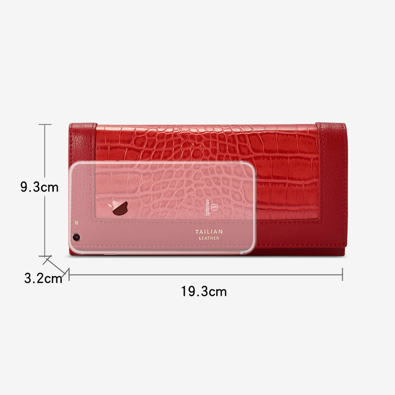 Luksusowe damskie portfele od projektantów długi portfel kobiet skórzana portmonetka etui na dowód osobisty kobiet torebki damskie sprzęgła telefon Carteiras