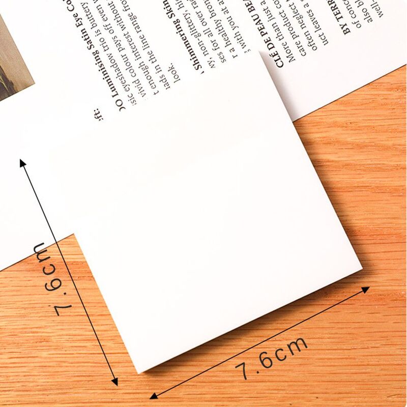 50 Sheets Fashion Transparent PET Memo Pad Posted It Sticky Notes Planner Sticker Notepad 2022 School Supplies Kawaii Stationery