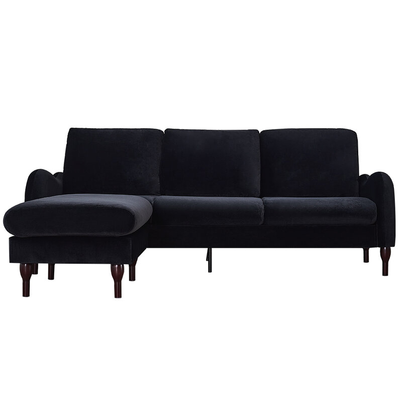 Panana Comfy Velvet 3 Seater Sofa with Footstool Chair/Sofa Seating Couch Lounge Living Room Furniture Fast delivery