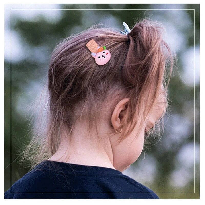 61017 unidsset lindo de dibujos animados coloridos geométrica pinzas para el cabello para niñas encantadora diadema horquillas pasadores de pelo de moda Accesorios 