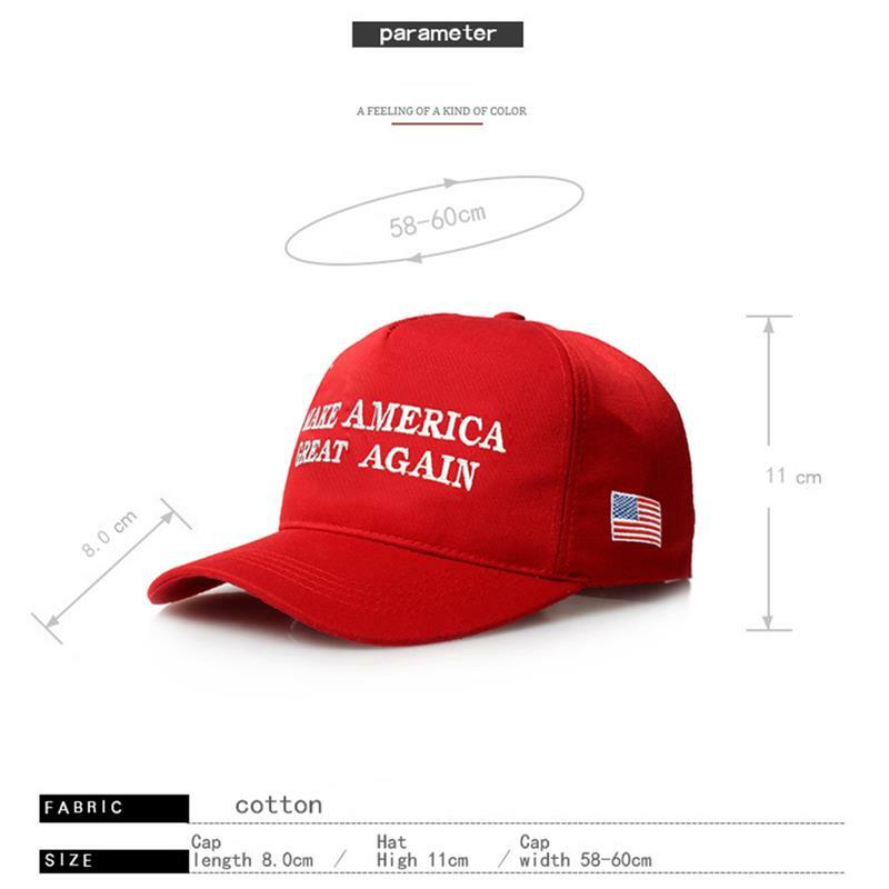 ปรับ Make America Great Again หมวกหมวกพรรครีพับลิกันตาข่ายเบสบอลหมวก