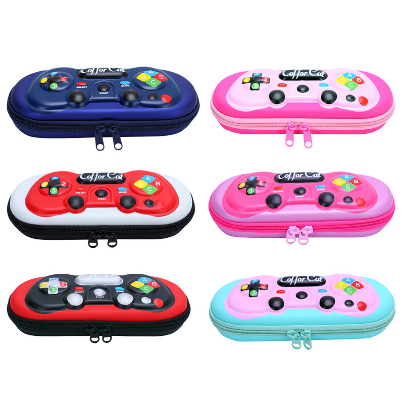 Game Handle Cute Pencil Case Pencil Case Large Capacity Stationery Box School Student Learning Plastic  Pencil Bag for Boys Gift