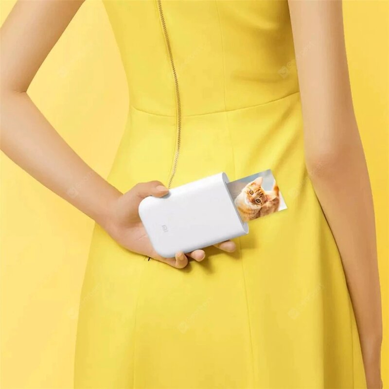 Xiaomi Mijia AR เครื่องพิมพ์300Dpi แบบพกพา Mini กระเป๋า DIY หุ้น500MAh Picture กระเป๋าเครื่องพิมพ์