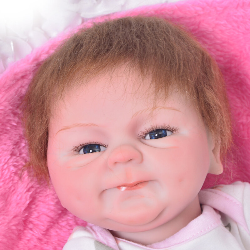 NPKDOLL Lifelike 17 Inch Baby Doll reborn toys 42cm Silicone Reborn Babies Doll Girl Boy Twin Toddler Birthday Gift Bedtime play