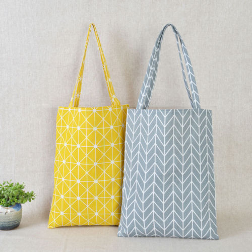 Hot Women Linen Eco Reusable Shopping Shoulder Bag Canvas Purse Pouch Tote Totes Handbags Book bags