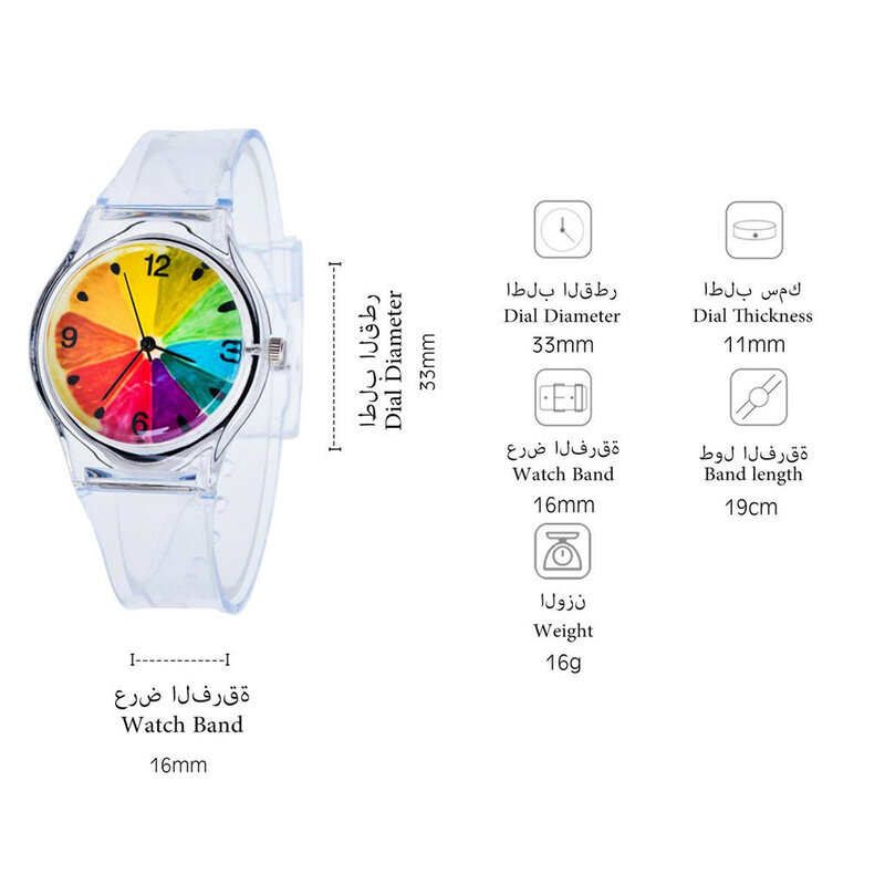 Twórczy owocowy wzór zegarek siedem kolorów silikonowy uczeń Sport elektroniczny zegarek Sport elektroniczny zegarek es wybierz prezent dla dziecka Q
