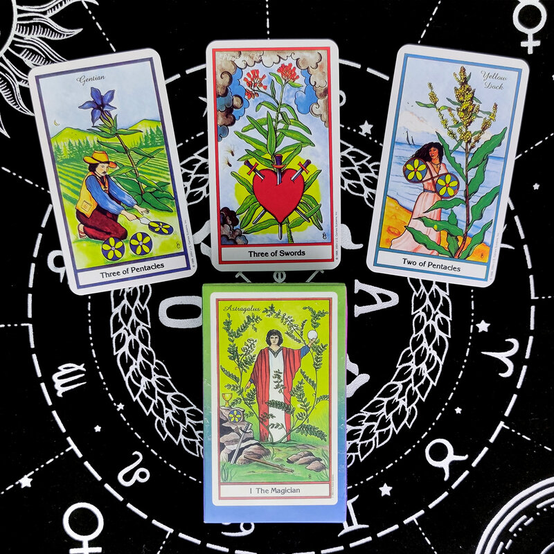 Neue Die Pflanzliche Tarot Karten Prophecy Divination Deck Englisch Version Unterhaltung Brettspiel 78 blätter/box