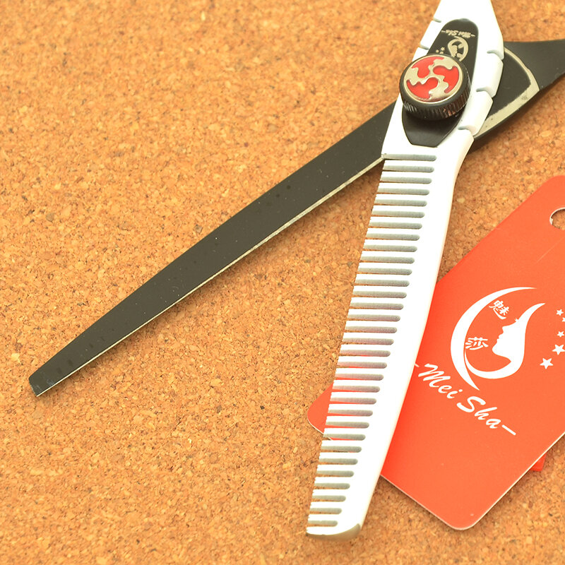 Meisha-conjunto de tesouras para cabeleireiro, conjunto de 6 polegadas para desbaste, cabeleireiro e barbeiro, ferramentas para estilizar a0022a