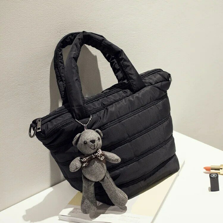 Повседневная вместительная Хлопковая женская сумка через плечо, дизайнерские сумки, большая сумка-Кроссбоди, зима 2021