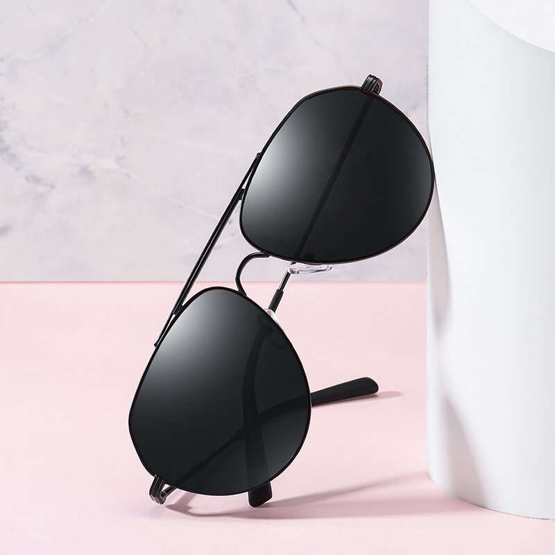 JIFANPAUL – lunettes de soleil polarisées carrées pour hommes, verres de conduite, pêche, marque à la mode, UV400, monture métallique