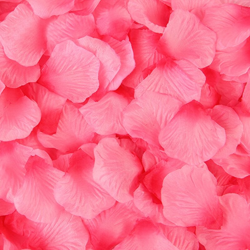 Pétalos de rosa artificiales para boda, pétalos de seda de colores, accesorios de flores, 2000 Uds.