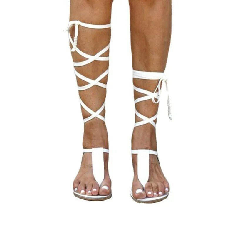 Sandalias casuales con correa en el tobillo para mujer, novedad de verano 2021