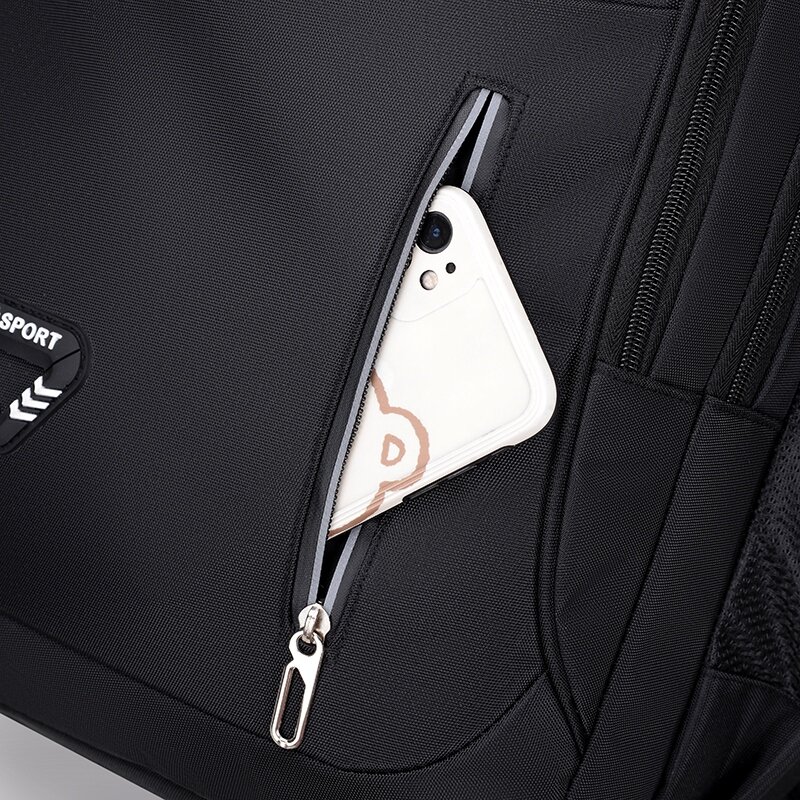 YILIAN-mochila elegante para ordenador portátil de 15,6 pulgadas para hombre, morral recargable por USB de viaje de negocios, resistente al agua, antirrobo, color negro
