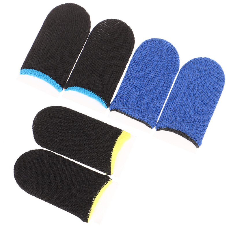 1 paar 4.7*1,5 cm/1.85*0,95 in Handy-Spiel Schweiß-proof Finger Handschuhe Touchscreen daumen Finger Hülse mit 4 Farbe