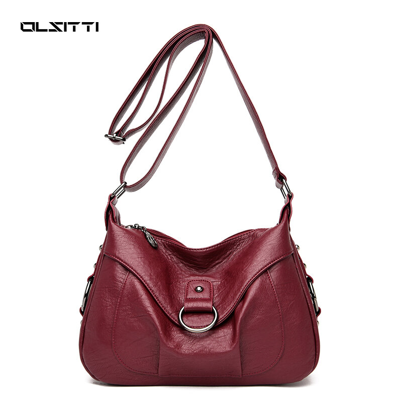 Вместительные сумки OLSITTI с несколькими молниями для женщин, новинка 2020, дизайнерская модная роскошная женская сумка
