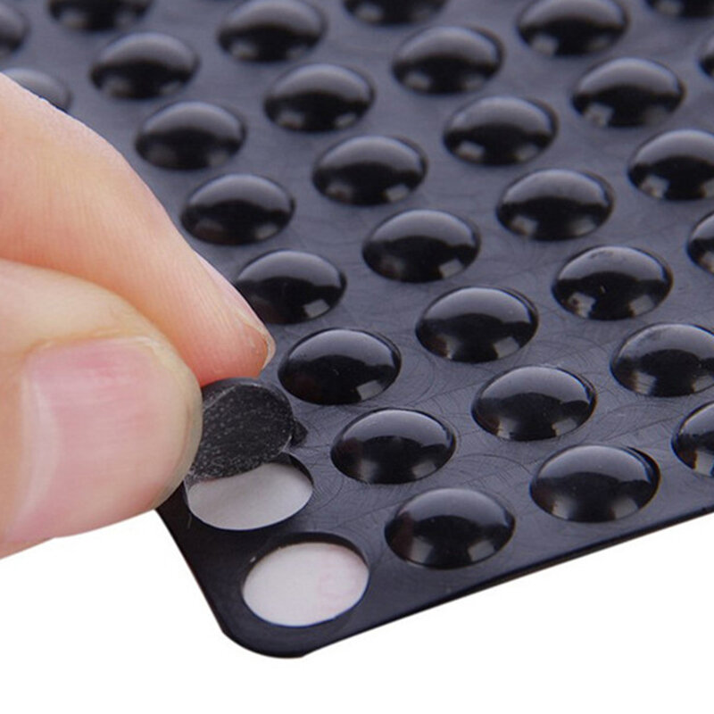 100PCS Silicone Rubber Bumpers Self Adhesive Round Anti Slip Shock Absorber Feet Pads Damper For Car Home Anti-Collision Tools