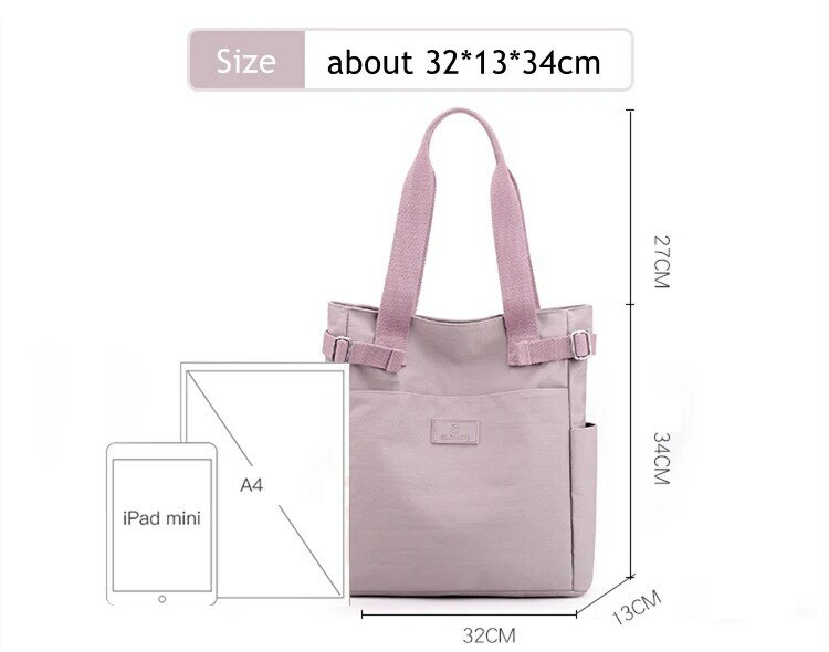 2021 Simple Women Handbag Large Waterproof Nylon Mommy Diaper Bag Quality Durable Maternity Nursing Single Shoulder Bag 1pcs