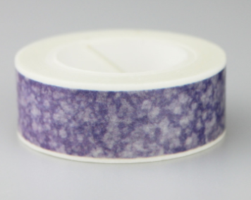 Ruban décoratif violet neige (1 pièce), 15mm x 10m