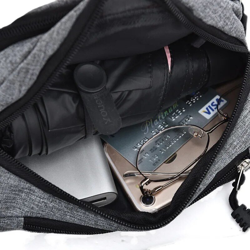Fashion Waist Bag Purse Casual Large Phone Belt Bag Pouch Chest Bag Travel Phone Bag Fanny Hip Bags for Men Women