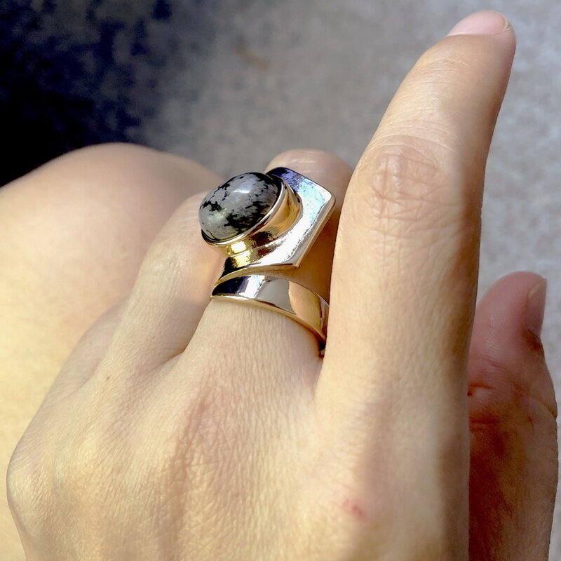 TOTASALLY-Anillo de dedo para hombre y mujer, anillos de cara/Círculo/Top para mujer, anillos joyas regalos