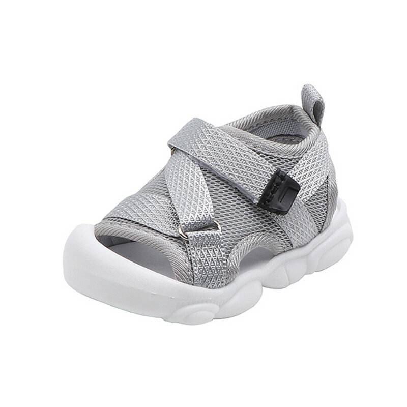 Summer Toddler Sandals Baby Girl Shoes Solid Color Net Cloth Breathable Boys Sneakers Kids Infant Sport Girls Sandals SYJ035