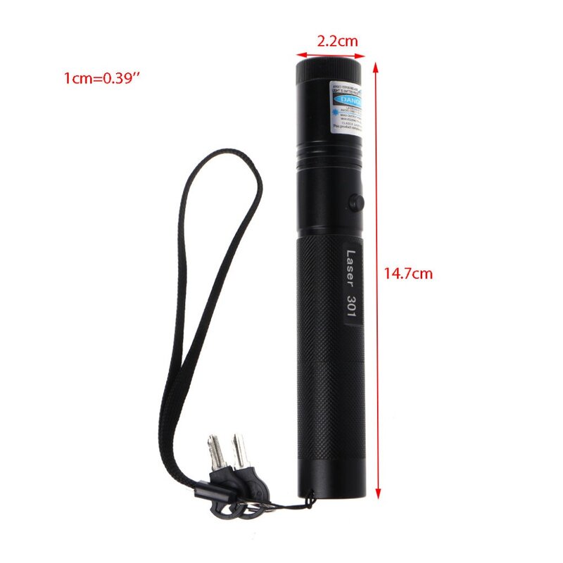 405nm 5mW 301 Blau-Lila Laser Pen Pointer Lazer Einstellbarer Fokus Strahl