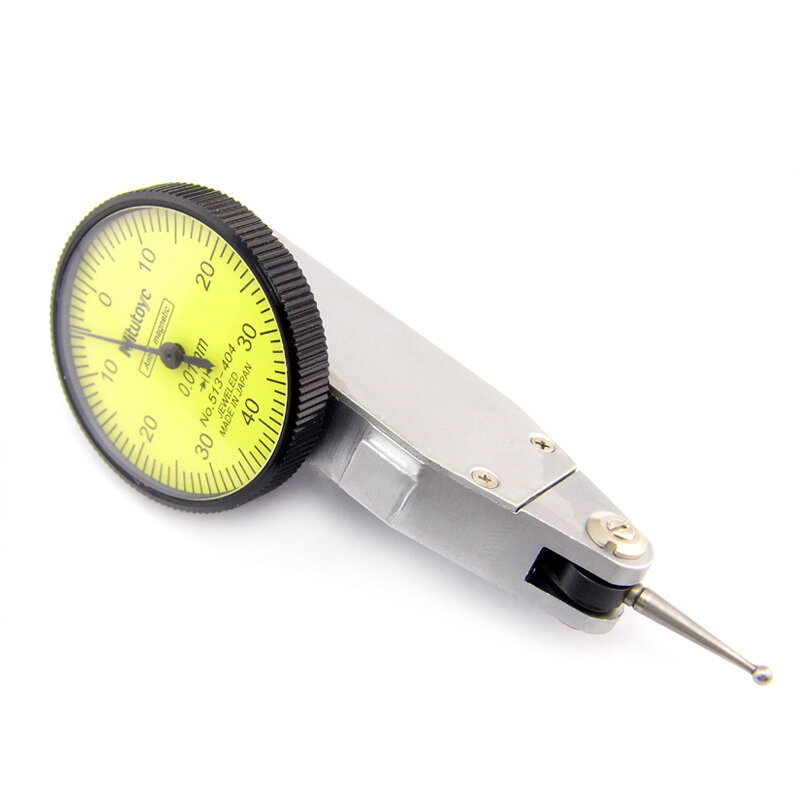 Herramienta Mitutoyo CNC, indicador de Dial de mesa, 0-0,8mm, 0,01mm, Escala de calibre, rieles de cola de milano métricos de precisión, indicador, herramienta de medición