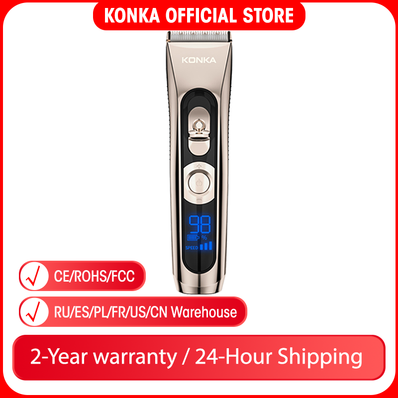 KONKA – Tondeuse électrique professionnelle multifonction,pour cheveux et barbe,