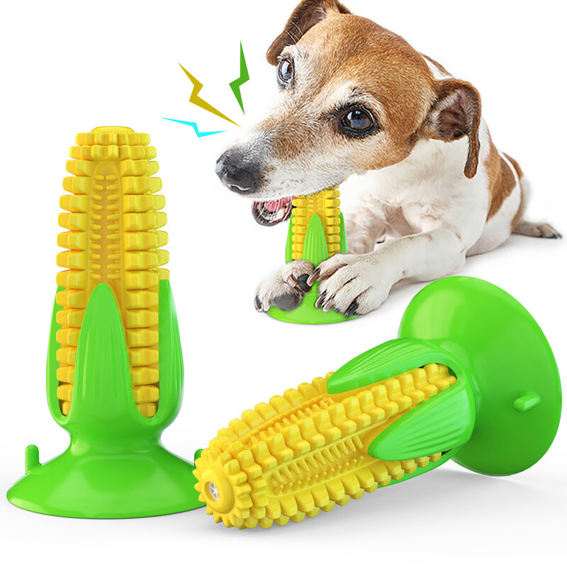 دمية على شكل كلب الذرة المولي عصا الكلب فرشاة الأسنان مصاصة دمية على شكل كلب مستلزمات الحيوانات الأليفة