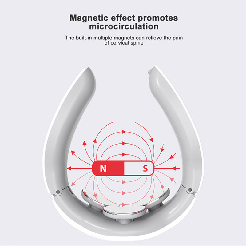 Massaggiatore cervicale portatile a 3 teste telecomando multifunzione riscaldamento USB ricarica Smart Neck Protector