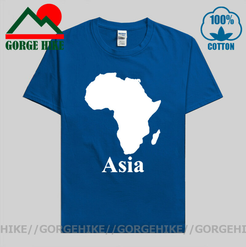 GorgeHike Parody afryka azja koszulka urodzinowa śmieszne Unisex grafika moda nowa bawełniana koszulka z krótkim rękawem O-Neck koszulka Harajuku