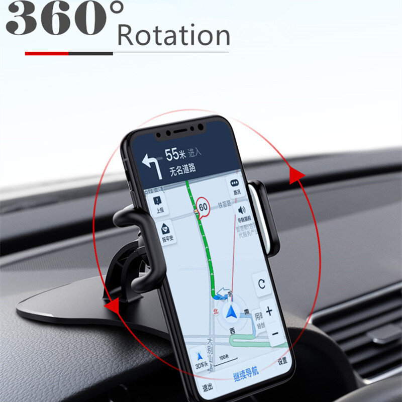 유니버설 대시 보드 자동차 전화 홀더 쉬운 클립 마운트 스탠드 GPS 디스플레이 브래킷 자동차 홀더 지원 아이폰 8 X 삼성 XiaoMi