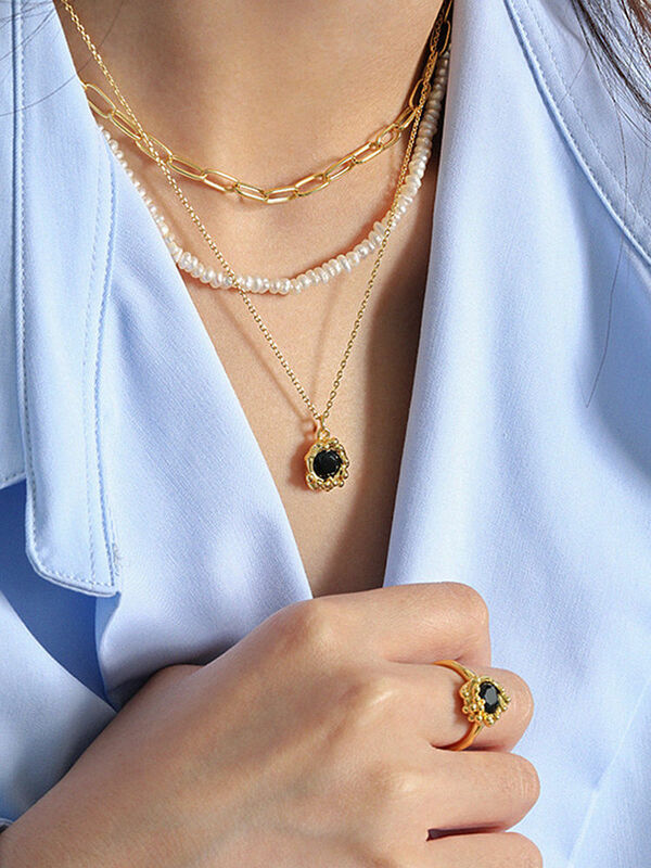 S'STEEL 925 стерлингового серебра ожерелье и кулон для женщин Роскошные Дизайнерские темперамент Универсальный циркон серьги для женщин, хорош...