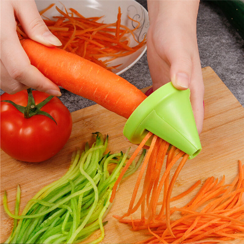주방 도구 야채 과일 다기능 나선형 슈레더 필러 수동 감자 당근 무 회전 슈레더 강판